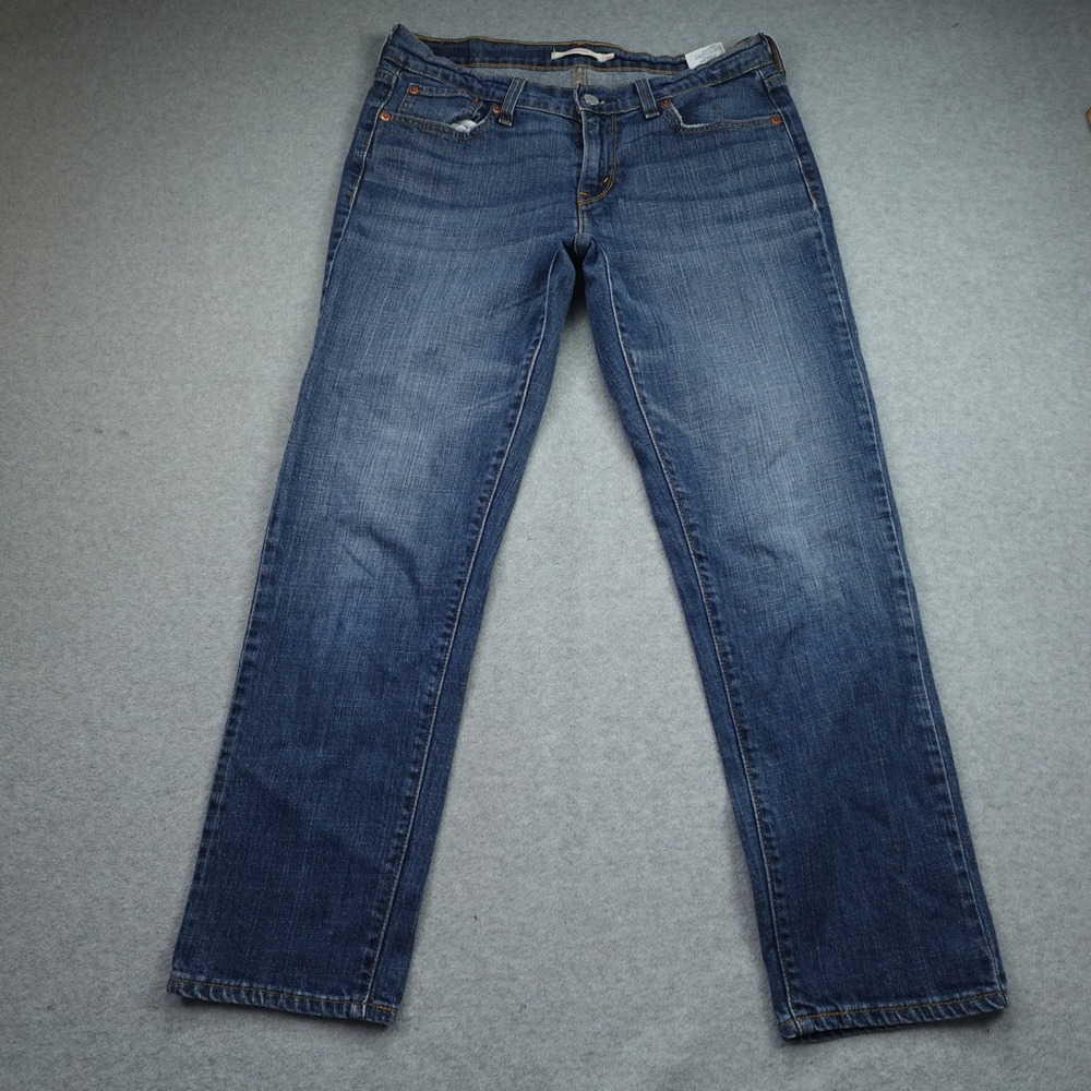 Levi's Jeans Womens 28 Blue Medium Wash Straight Boyfriend Denim